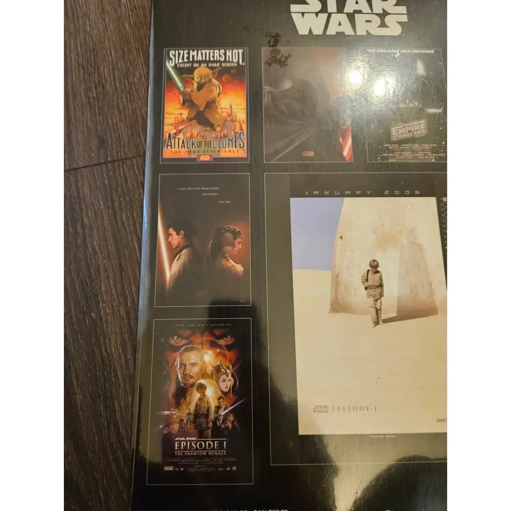 Star Wars 2006 Poster Calender New Old Stock